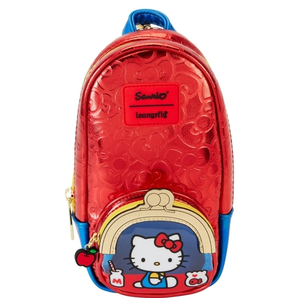 NWTs Loungefly Sanrio Hello Kitty 50th Anniversary Mini Backpack Pencil Case - Picture 1 of 4